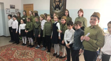 Дети поздравили защитников Отечества